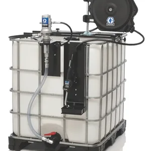 LD Series 3:1 Stationary 275 Gallon (1040 Liter) Oil Pump Package - Preset Meter Type - Graco 24H728