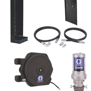 LD Series 5:1 275 Gallon (1040 Liter) Stationary Oil Pump Package - Manual Meter Type - Graco 24H892