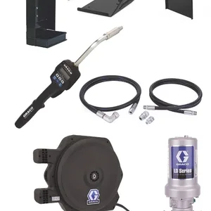 LD Series 5:1 275 Gallon (1040 Liter) Stationary Oil Pump Package - Preset Meter Type - Graco 24H894