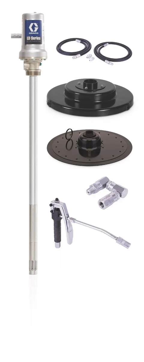 LD Series 50:1 120 lb. (54 kg) Grease Pump - Stationary Package - Graco 24J036
