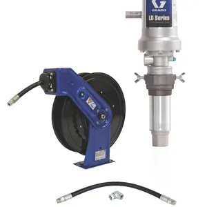 LD Series 3:1 Tank Mount Oil Pump with SD Series Hose Reel Package - Manual Meter Type - Graco 24J733
