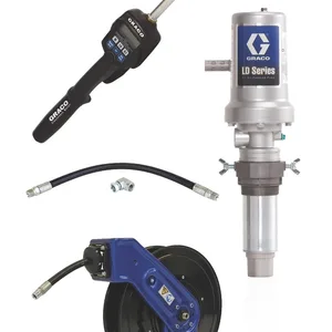 LD Series 3:1 Tank Mount Oil Pump with SD Series Hose Reel Package - Preset Meter Type - Graco 24J734