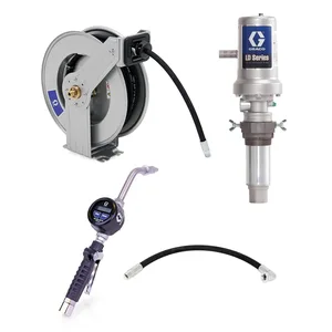 LD Series 3:1 Tank Mount Oil Pump with SD Series Hose Reel Packages - Manual Meter Type - Graco 24J776