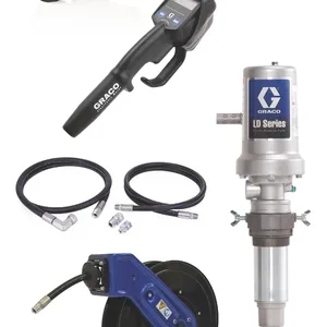LD Series 5:1 Deluxe Oil Pump with SD Series 1/2 in. x 50 ft. Hose Reel Package - Manual Meter Type - Graco 24K798