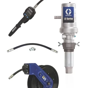 LD Series 3:1 Tank Mount Oil Pump with SD Series Hose Reel Package - Manual Meter Type - Graco 24K836