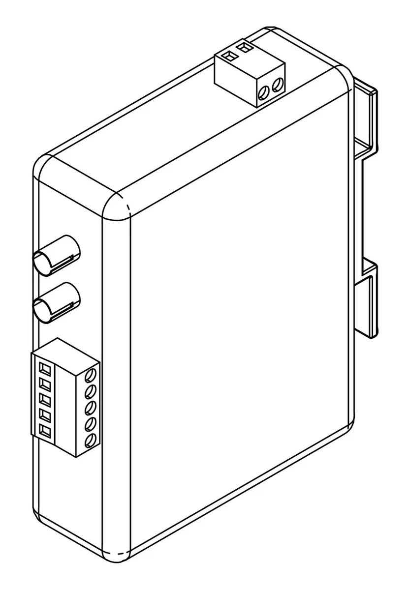 Fiber Optic to Serial Converter, communicate from the Informer to a PLC - Graco 24N978