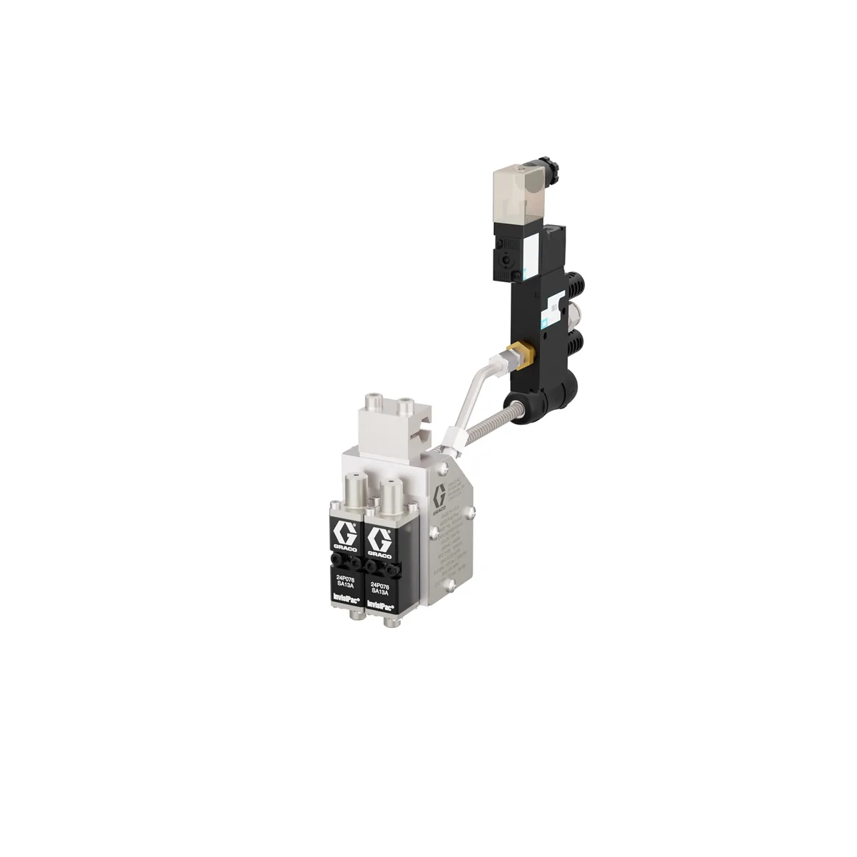 GS35 Plug-Free Hot Melt Applicator with 2 Modules 110 VAC Solenoid Pt 100 RTD (SA2B088) - Graco 24P076