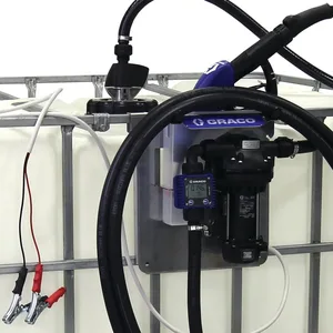 LD Blue Electric Pump Package - 5 ft (1.5 m) Suction Hose Length - Manual Nozzle - SST Clamp Fittings - Graco 24V646