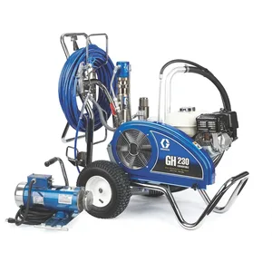 GH 230 Convertible ProContractor Series Gas Hydraulic Airless Sprayer with Electric Motor Kit - Graco 24W933