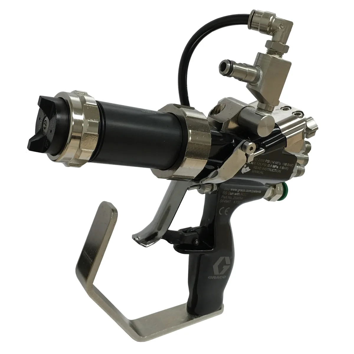 RS Internal Mix Chop Gun with Tip - Graco 258854