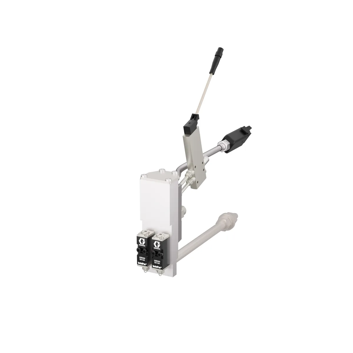 GM100 Low Profile Dual 24 VDC Applicator with Ni 120 RTD - Graco 25B030