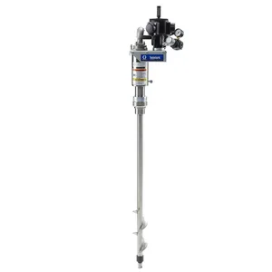 Twistork Helix Mixer with suction feature - stainless steel, bung mount, belt drive - Graco 25C532