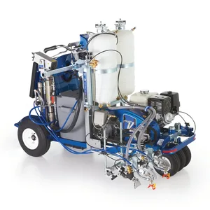 LineLazer V 250SPS HP Reflective Series Self-Propelled Gas Hydraulic Airless Line Striper, 2 Auto Guns, 2 Tanks, LazerGuide 3000 - Graco 25D340