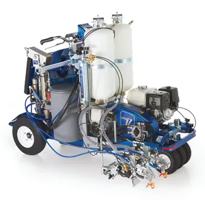 LineLazer V 250DC HP Reflective Series Self-Propelled Gas Hydraulic Airless Line Striper, 2 Auto Guns, 2 Tanks, LazerGuide 3000 - Graco 25D343