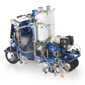 LineLazer V 250DC HP Reflective Series Self-Propelled Gas Hydraulic Airless Line Striper, 3 Auto Guns, 2 Tanks, LazerGuide 3000 - Graco 25D344