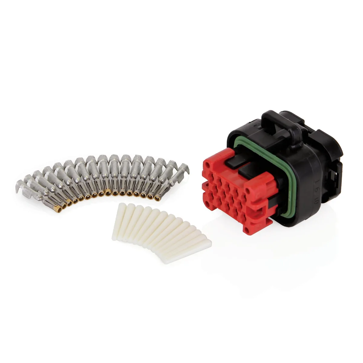 14 Pin Amp Seal Kit, Connects to GLC X, Includes Connector, Crimpable Gold 16-20 AWG Sockets, Sealing Plugs - Graco 26A888