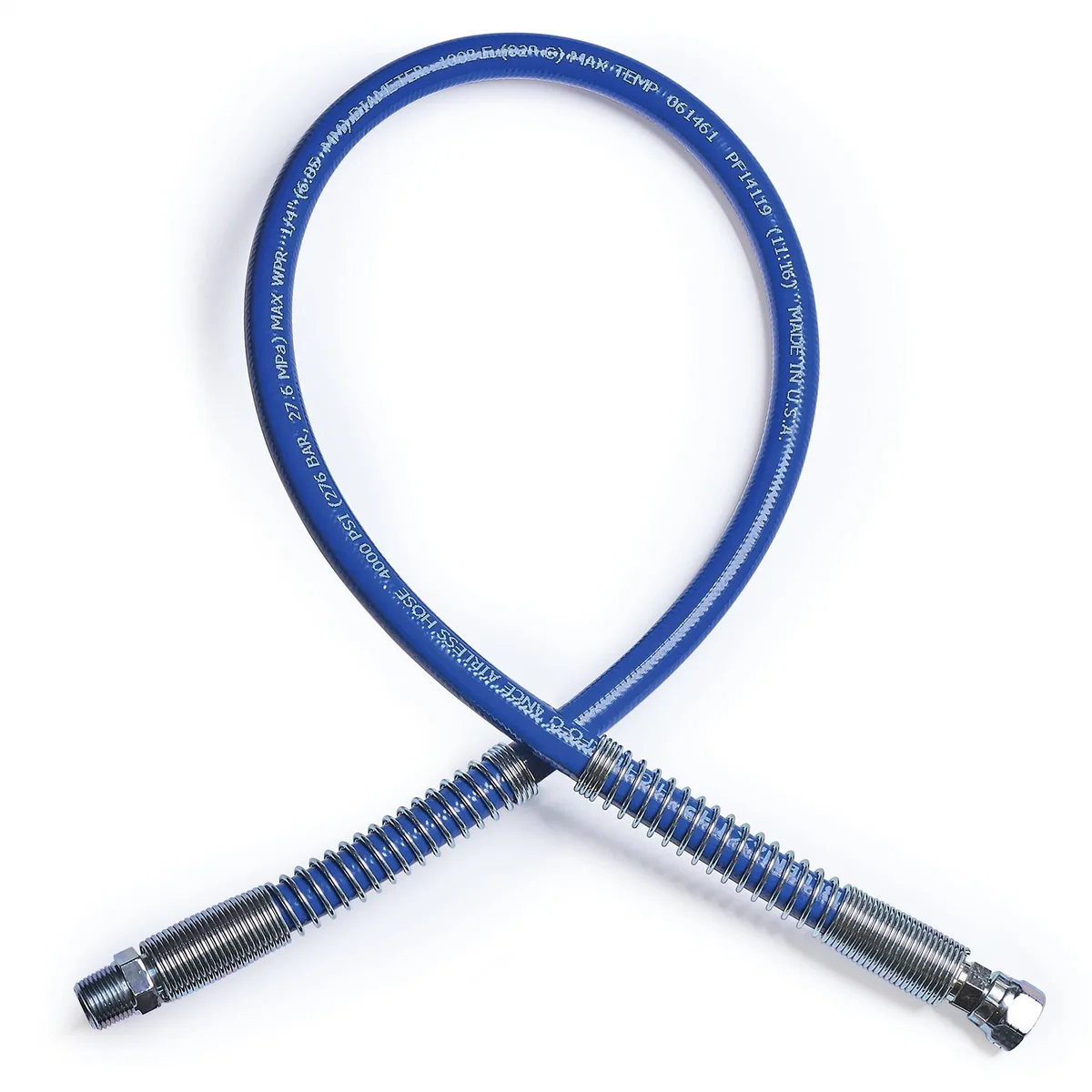 BlueMax II HP Airless Whip Hose, 1/4 in x 3 ft (0.9 m), 4000 psi - Graco 277249