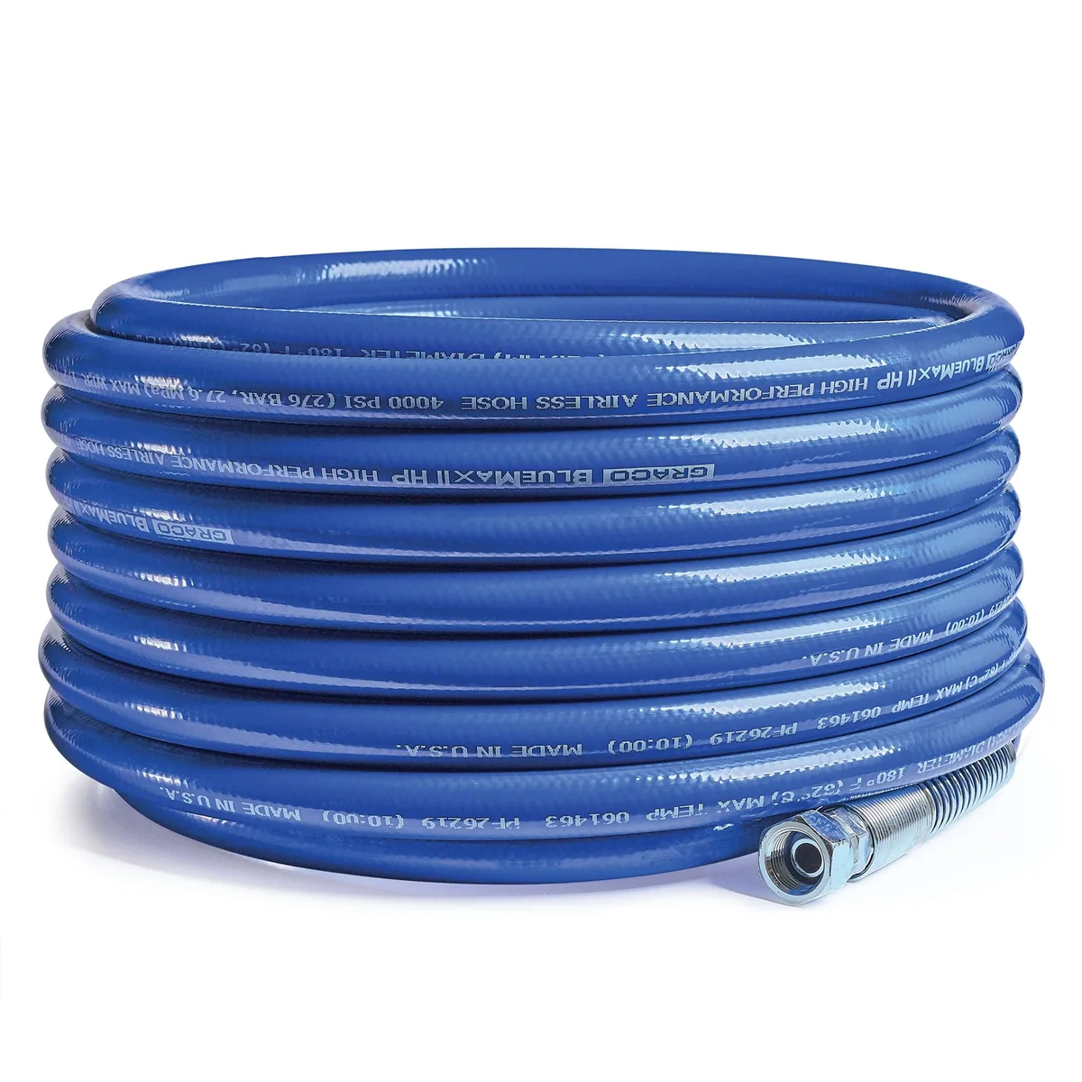 BlueMax II HP Airless Hose, 1/2 in x 50 ft, 4000 psi - Graco 277253