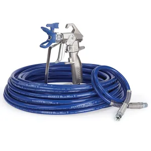 Contractor Airless Spray Gun, RAC X LTX 517, BlueMax II Airless Hose 1/4 in x 50 ft, BlueMax II Airless Whip Hose 3/16 in x 3 ft - Graco 288489