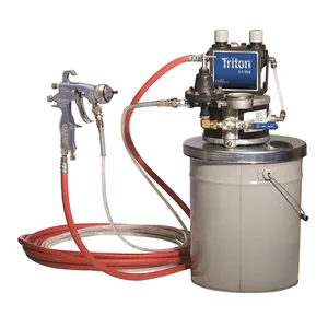 Triton SST Spray Package, Pail, 60 psi Regulator, Suction, Air & Fluid Hoses, AirPro Compliant Gun .040 in (1.0 mm) Nozzle for Wood - Graco 289643