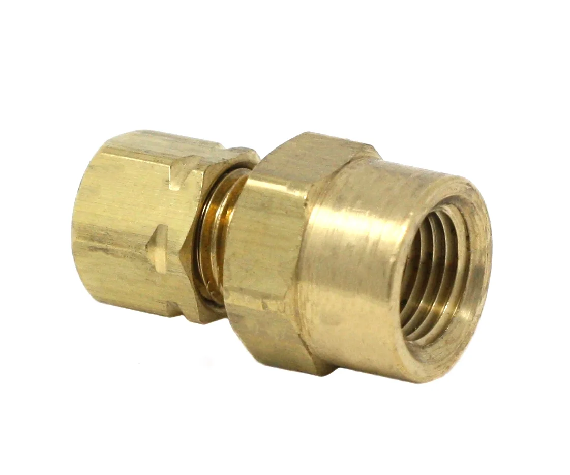 General Tube Fitting - Female Connector - 3/16 inch Tube, 1/8 inch NPT - Graco 556642