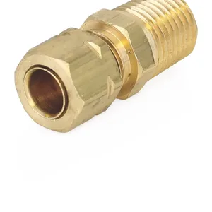 Fitting - Male Connector, 5/16 inch (7.94 mm) tube x 1/4 inch (6.35 mm) NPTF - Graco 556646