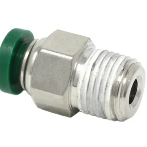 General Tube Fitting - Straight Connector - Push-to-Connect 3/16 inch Tube x 1/8 inch PM - Graco 556661