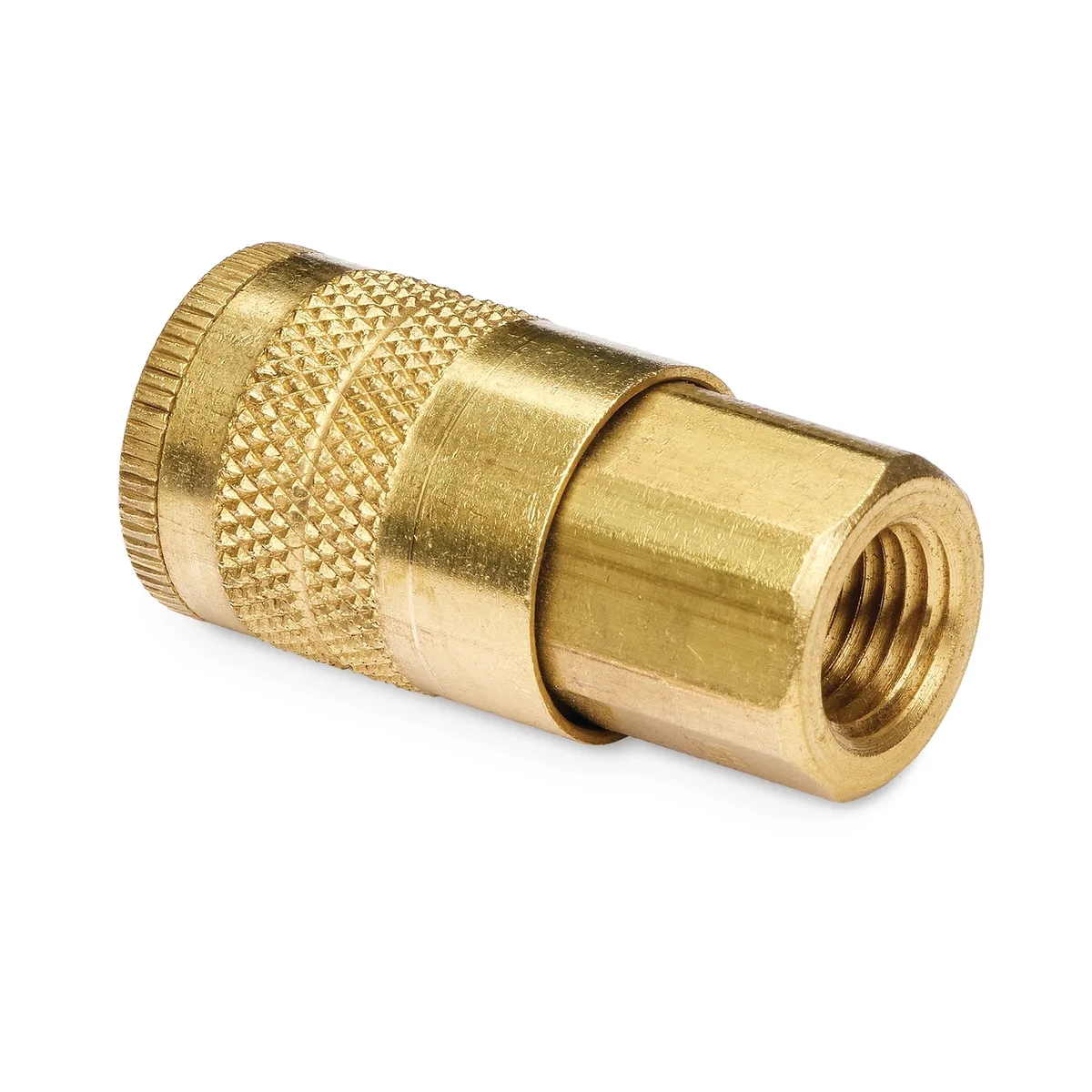Mating Coupler/Coupling for grease fill stud on Trabon Reservoirs, 1/4 in. NPT female, with Check - Graco 558906