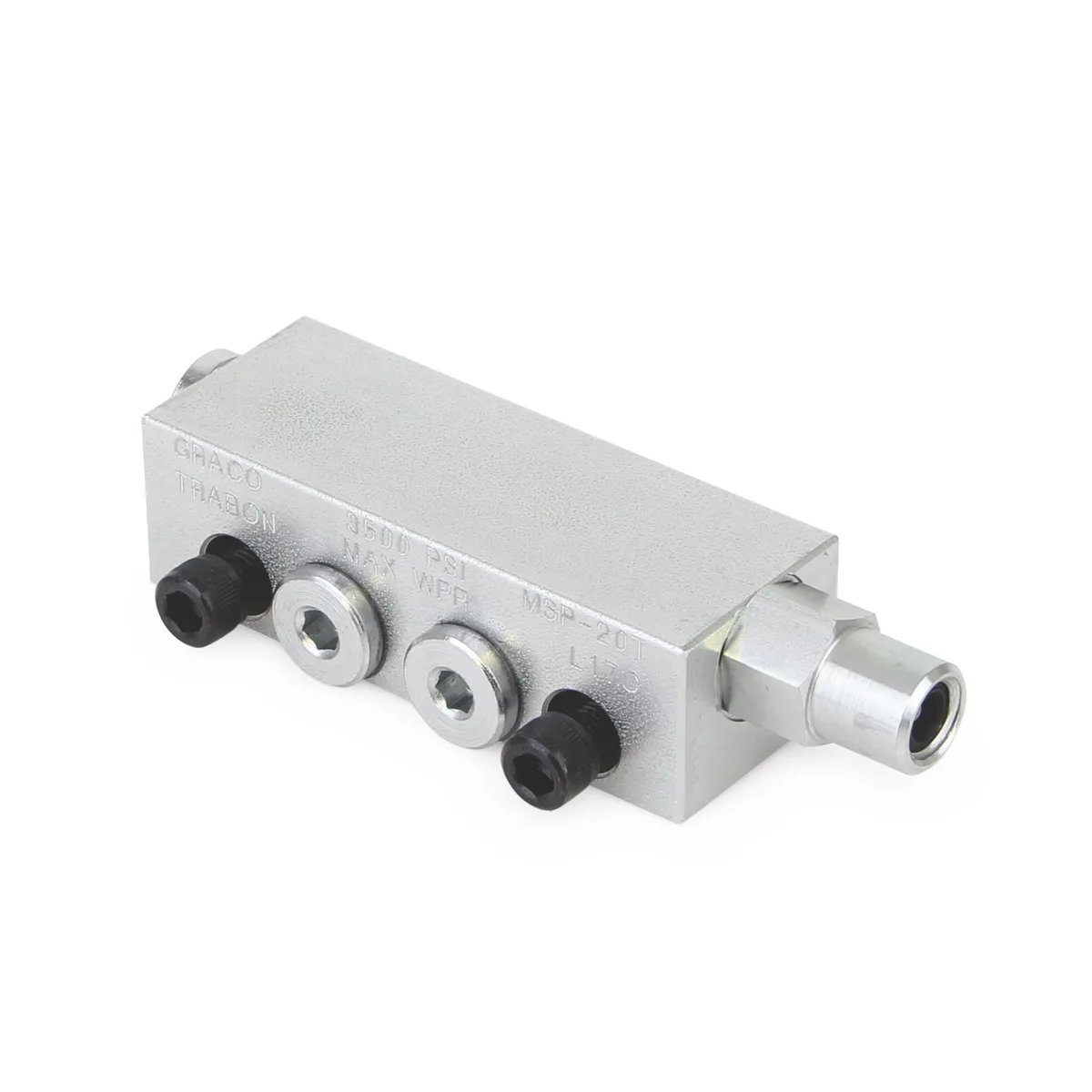 Trabon® MSP Modular Divider Valve with Right Cycle Pin - MSP-20T - 0.020 in³ (0.33 cm³) - Graco 562739