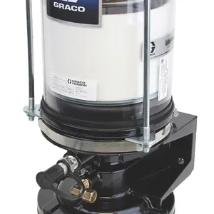 LubriSystem Standard Air Operated Pump with 6 lb. (2.72 kg) Plastic Cylindrical Reservoir - Grease - Graco 563571