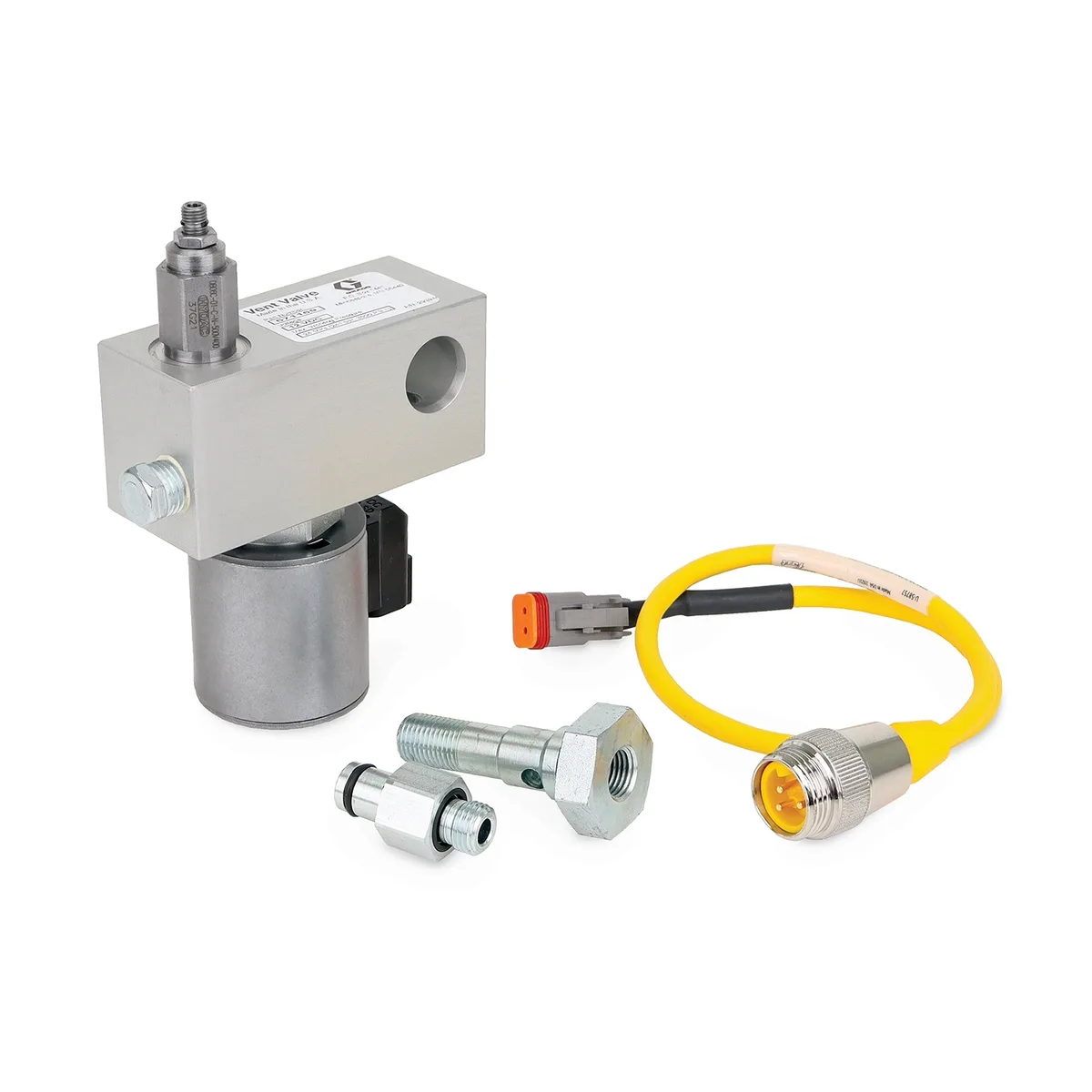 Direct-Mount Vent Valves for G3 Pumps - NPT, 12 VDC, 500-3500 psi (35-241 bar), Normally Closed, RH - Graco 571169