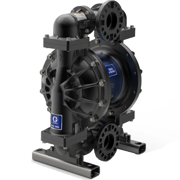 Husky 3300e 3" AL Electric Diaphragm Pump; -- No Motor, No CMPSR, End Port BSP, AL Center, SP Seat, SP Ball, SP Diaphragm - Graco 659029