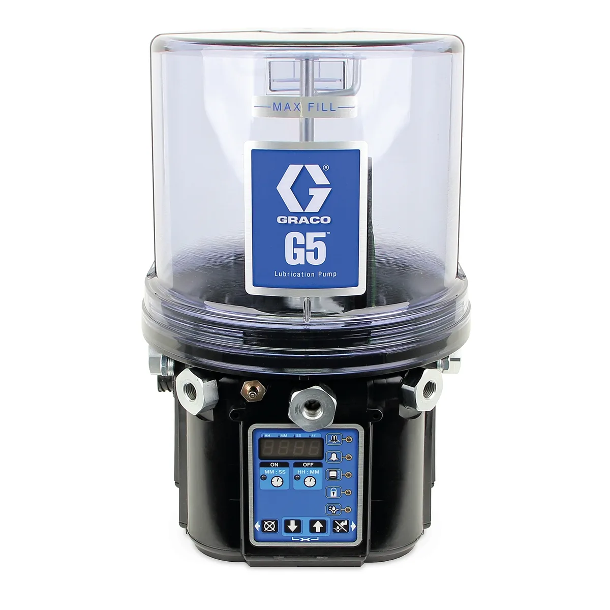 G5 Pro Grease Lubrication Pump, 24 VDC, 4 Liter, Low Level with Controller, Standard Oriented 5-Pin CPC - Graco 95G104