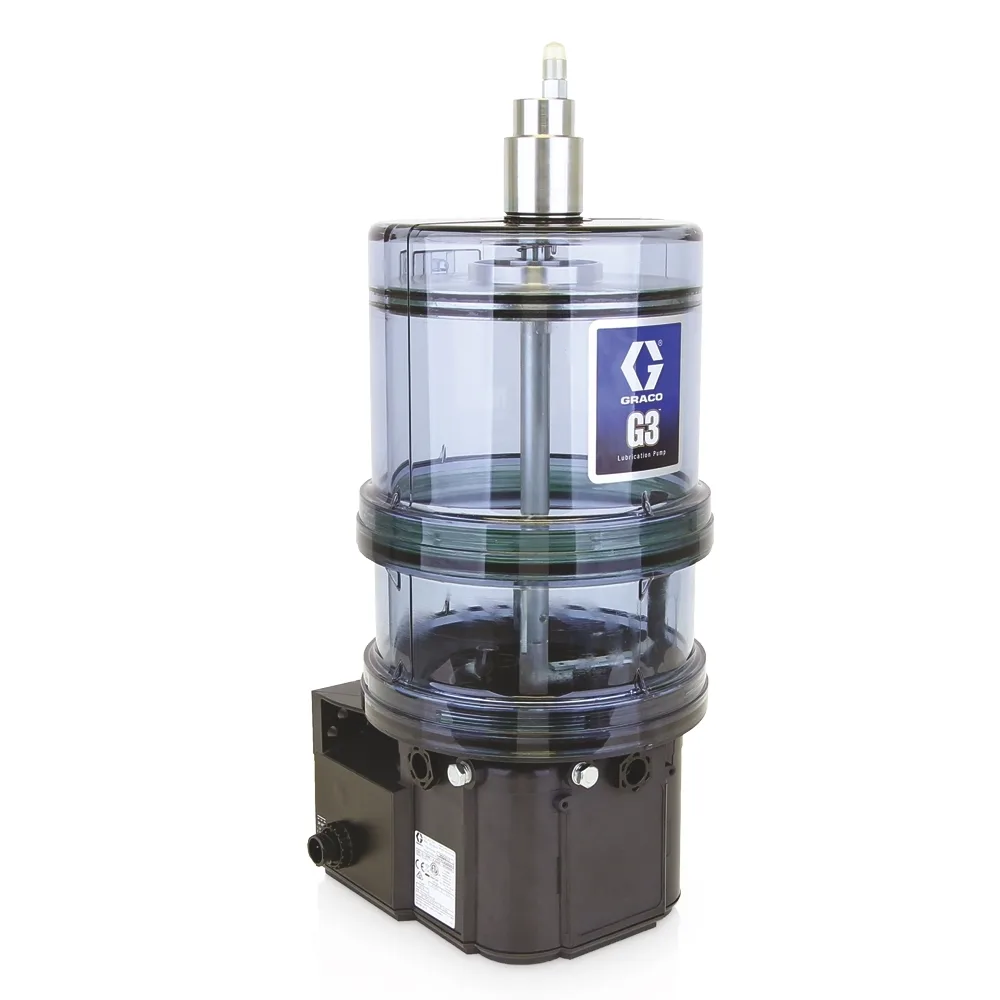 G3® Standard Grease Lubrication Pump, 90-240 VAC, 8 Liter, Auto-Fill Shut Off, External Low Level, DIN - Graco 96G207