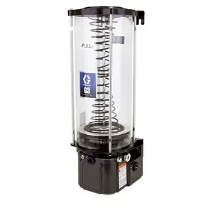 G3® Standard Grease Lubrication Pump, 24 VDC, 12 Liter One-Piece Reservoir, Follower Plate, External Low Level, DIN - Graco 96G501