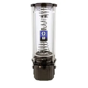 G3® Standard Grease Lubrication Pump, 24 VDC, 12 Liter One-Piece Reservoir, Follower Plate, External Low Level, DIN - Graco 96G501