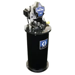 Compact Dyna-Star® 24 VDC Series Progressive Grease Pump and 20 L Reservoir, Follower Plate, Level Reporting, Auto-Fill Shut Off - Graco CD2024
