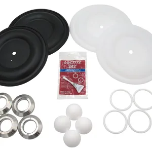 SaniForce 1590 FG Complete Fluid Repair Kit with SS Seat, PT Ball, PT Diaphragm, PT Seal - Graco FK2111