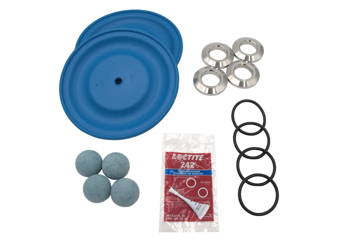 SaniForce 1590 FG Complete Fluid Repair Kit with SS Seat, SP Ball, SP Diaphragm, EP Seal - Graco FK2222
