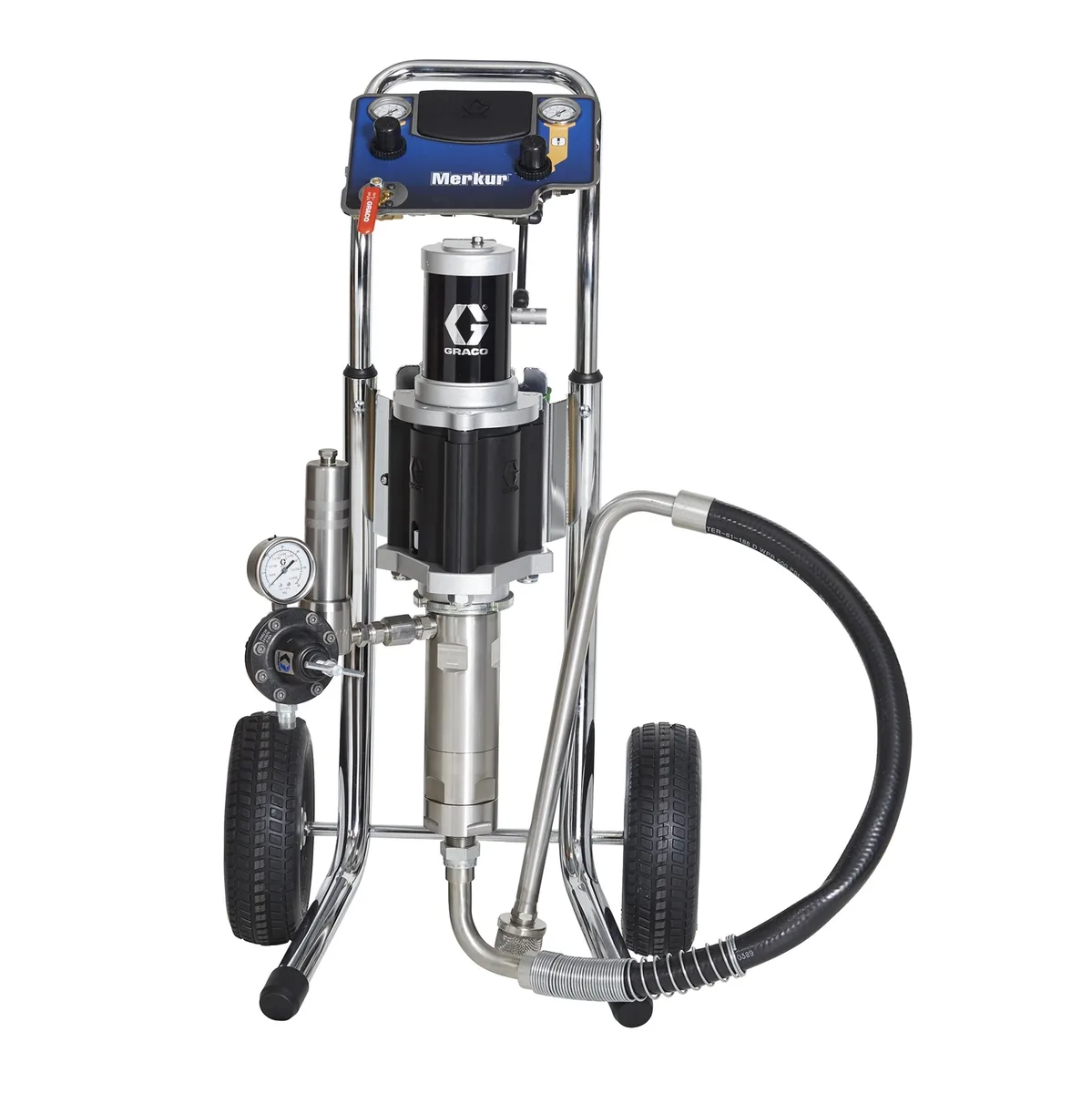 3:1 Merkur Air Spray Package, 125cc, Cart, Pump/Gun Air Controls, Siphon Kit, Fluid Filter, No Applicator - Graco G03C03