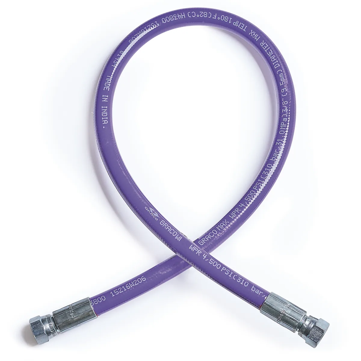 Xtreme-Duty 4500 psi High Pressure Hose- 3/8 in hose diameter, 3 ft length - Graco H43803