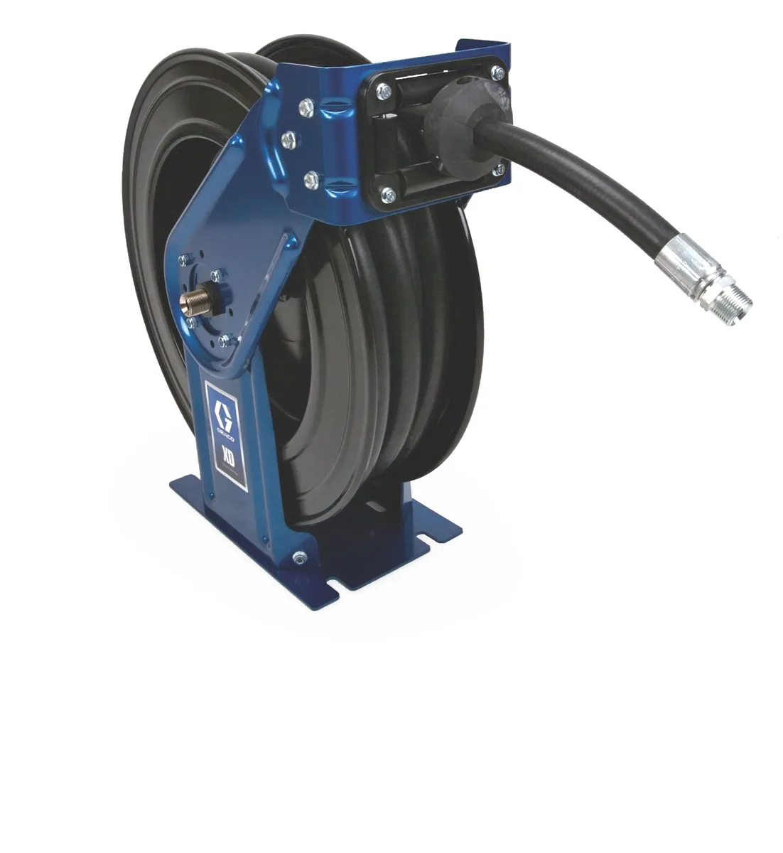 XD30, Oil, 3/4 in. (19 mm) Inlet, 3/4 in. X 50 ft. (19 mm X 15 m) Hose, NPT, Truck/Bench Mount, Metallic Blue - Graco HSMD5B