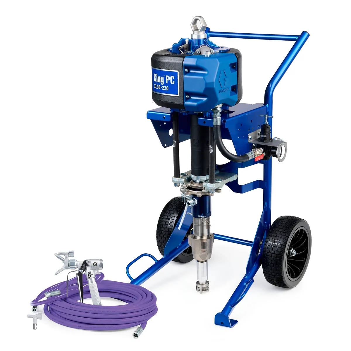 King PC 30:1 Sprayer, Heavy Duty Cart, Complete - Graco K30PH1