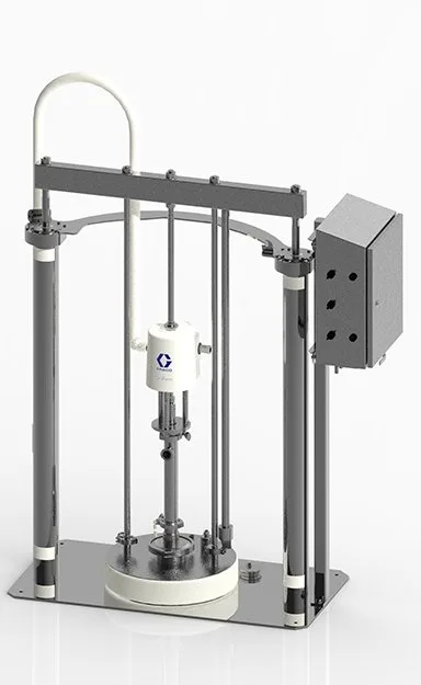 SaniForce Ram Unit, Stainless Steel Frame, 6:1 PP, Inflatable Seal, Enclosed Pneumatic Controls - Graco SDU.A04AAA2AA0C21