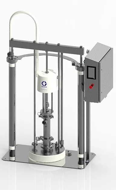 SaniForce Ram Unit, Stainless Steel Frame, 12:1 PP, Inflatable Seal, Electronic Controls - Graco SDU.A05AAA3AA0C21