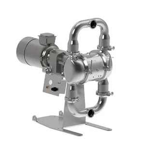 SaniForce 3000 HS 3 in. SS Electric Pump; 7.5 Hp AC Motor, No CMPSR, Center Port Tri-Clamp, SS Center, FL Seat, - Ball, PS Diaphragm - Graco SE3F.0004