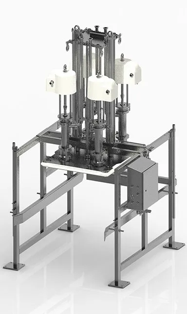 SaniForce BES System, 4-pump, 5:1 DB, Buckhorn Plate, Enclosed Pneumatic Control - Graco STU.A04BAA1AA0C21