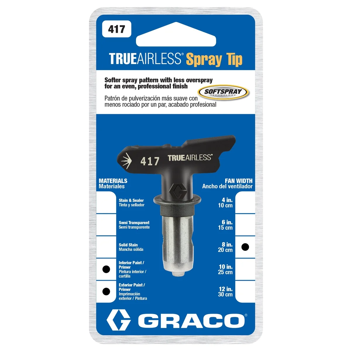 TrueAirless 417 Spray Tip - Graco TRU417