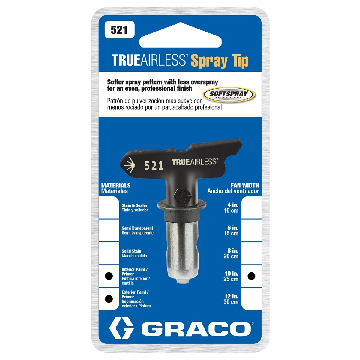 TrueAirless 521 Spray Tip - Graco TRU521