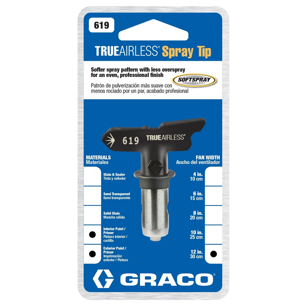 TrueAirless 619 Spray Tip - Graco TRU619